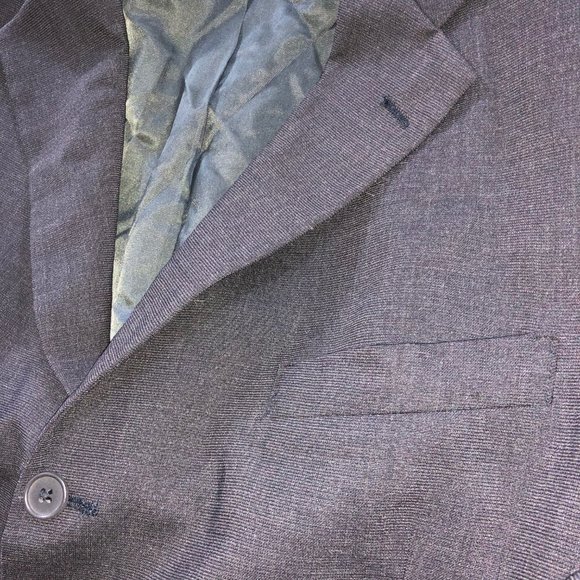 Tommy Hilfiger Blazer Mens 44R Black Wool Blend 3 Button Single Breast/Vent - Picture 6 of 11